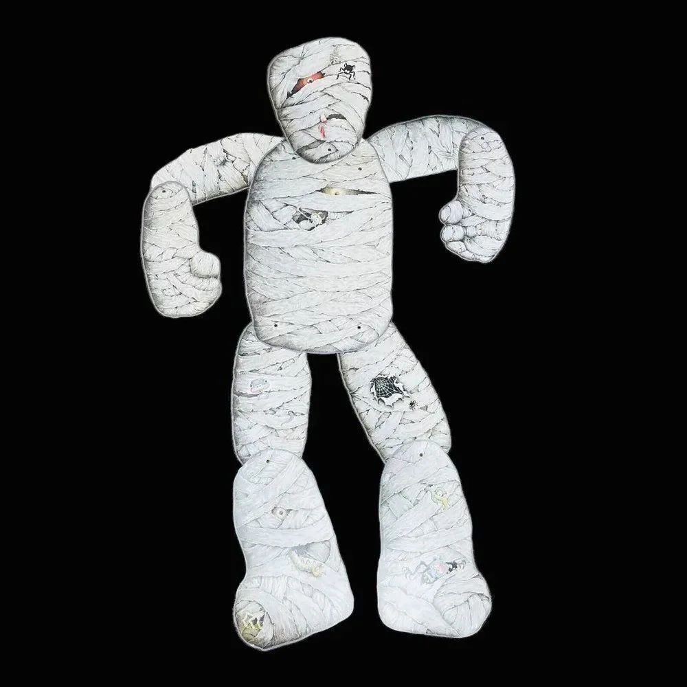 Vintage 90s AGC American Greetings 45" Mummy Jointed Die Cut Halloween Spooky